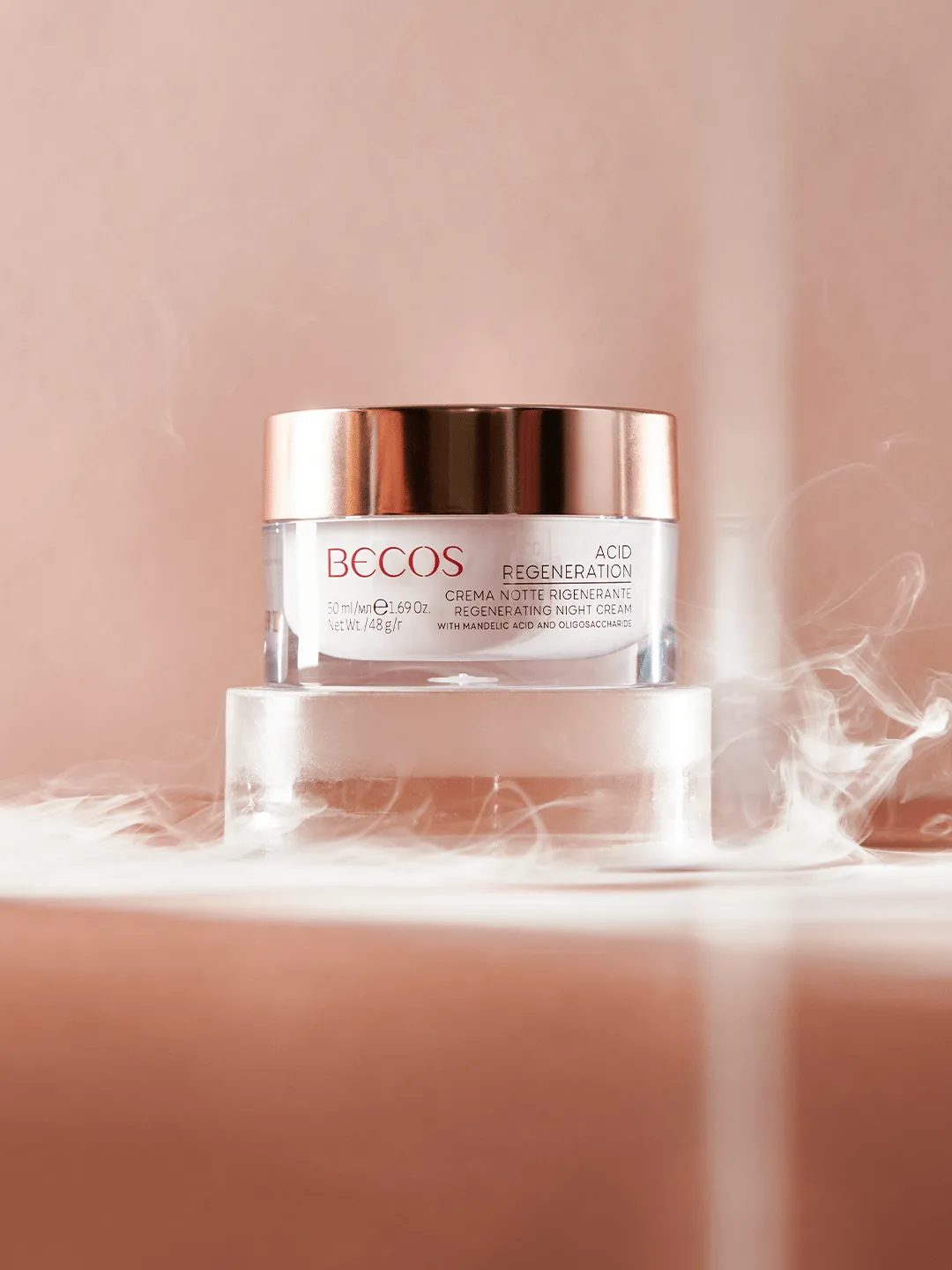 La crema viso notte di Becos.